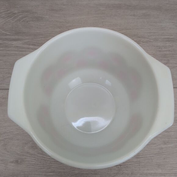 Vintage Pyrex #343 Fish Scale 1.5 Quart Mixing Bowl Dish MCM Arches White USA - Picture 2 of 10